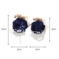thumbnail image 2 of CSChome Wrist Flower For Wedding Faux Pearl Wrist Flower Adjustable Stunning Wedding Accessory Fade less Beautiful Wrist Flower Wedding Supply (Set of 1), 2 of 7