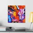thumbnail image 4 of Cow Skull In Deco - Canvas, 4 of 10
