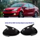 thumbnail image 5 of 1Pair Car OX Horn Rear View Mirror Housing Trim Cover for 2011-2016 Glossy Black Side Door Mirror Shell Caps, 5 of 5