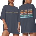 thumbnail image 1 of WILLBEST Chemises pour Femmes Décontractées Mode Été Col Rond Manches Courtes T-Shirt Imprimé Ample Confortable 6, 1 of 6