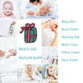 thumbnail image 3 of 6 Pack Muslin Burp Cloths Baby Burp Clothes for Boy Girls 100% Cotton Large 20''X10'' 6 Layers Thicken Super Soft Absorbent, 3 of 6