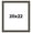 Balcoca Black Bamboo, variant on 20x22 Frame Black Charcoal Grey Wood Textured Picture Frame | 0.75 Inch Moulding Width | Gunmetal