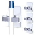 thumbnail image 6 of Adhesive Broom and Mop Holder, No Drill Wall Mounted Mop and Broom Organizer for Kitchen, Garage, Utility Room, Space Saving Home Hanging Organization, 1 Pack, 6 of 9