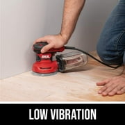 SKIL SR211601 2.8 Amp 5 Inch Random Orbital Sander with Cyclonic Dust Box and Variable Speed Control Dust Sealed Switch