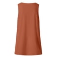thumbnail image 4 of XIAONU Women's Curved Hem Loose Fit Tank Sleeveless V-Neck Pullover Flowy Tank Lightweight Casual Everyday Tanks, 4 of 5