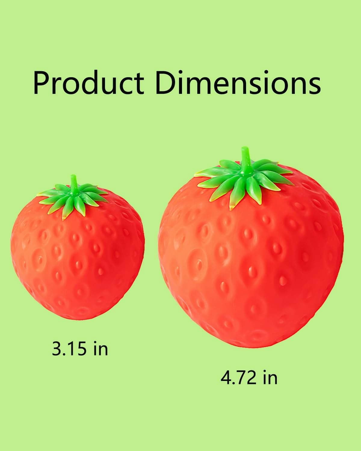 Giant Strawberry Squishy, Classic Slow-Rise Strawberries Squishies, Jumbo Sunny Days Fruit Toys, Big Large Reboun Cute Stress Balls, Desk Party Favors Ideas Gifts Fidget Adults(3.1