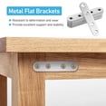 thumbnail image 3 of CTIRCHIU 14Ud Soportes De Unión Rectos De Metal Plateado Para Armarios Y Muebles, 3 of 6