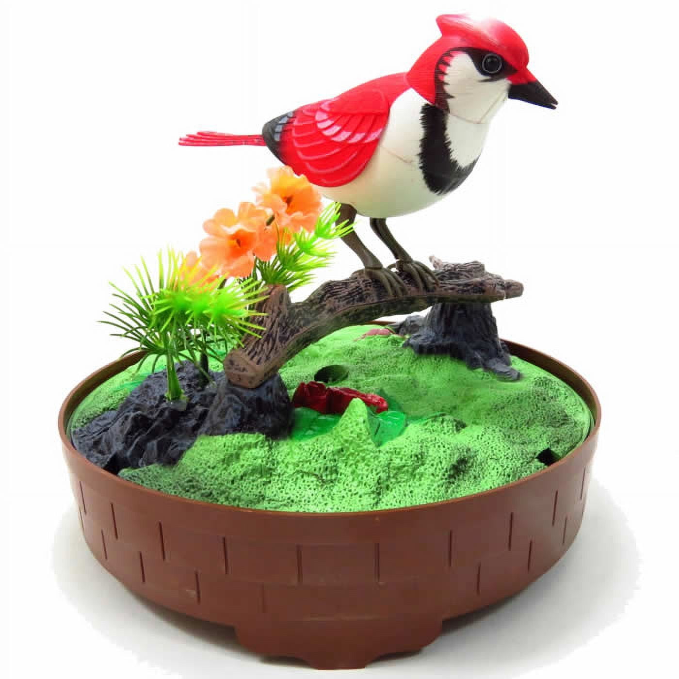 Animated Chirping Bird in Bird Cage