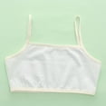 thumbnail image 2 of Girls Training Bras Ages 8-12 Seamless Spaghetti Straps Sport Bra Soft Comfortable Underwear Camisole Cute Cartoon Print Teen Girl's Bralettes Beige 10-14 Years, 2 of 6