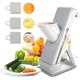 thumbnail image 1 of Cocina, Cortador De Verduras Manual De Acero Inoxidable Rallador Multifunción Con Contenedor, Rebanador De Frutas, Carne Congelada, Accesorios De Cocina, Rebanador De Patatas, 1 of 5