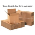thumbnail image 3 of BOX USA 19 x 12 x 3 Corrugated Cardboard Boxes, Flat 19'L x 12'W x 3'H, Pack of 25 | Shipping, Packaging, Moving, Storage Box for Home or Business, Strong Wholesale Bulk Boxes, 3 of 5