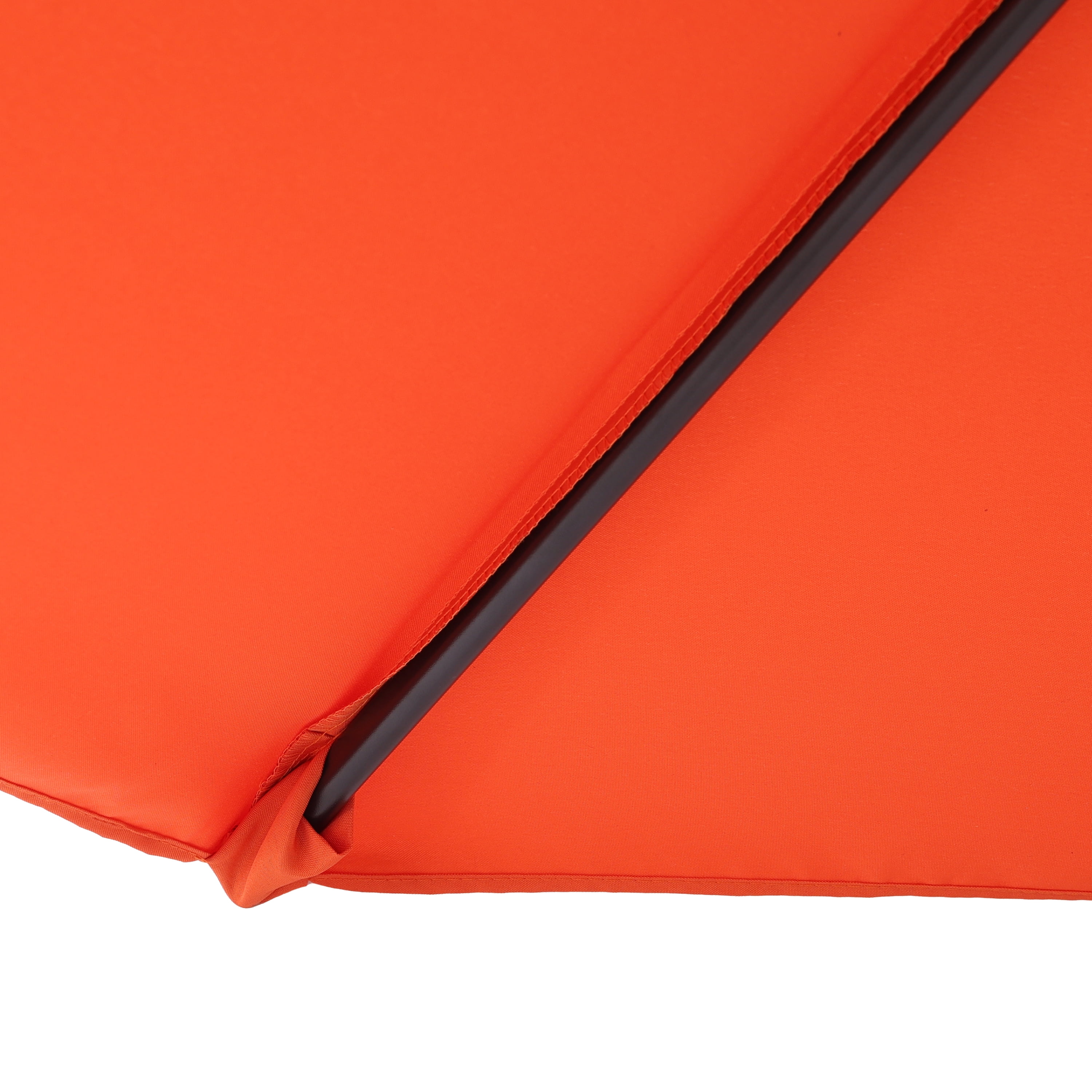 7.5 FT Patio Umbrella, Outdoor Market Yard Umbrella, Sun Shade Umbrella with Push Button Tilt and Crank Mechanism for Garden, Deck, Pool and Backyard, Not Include Umbrella Base, Orange