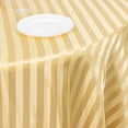 thumbnail image 4 of BalsaCircle 120 in Champagne Stripes Satin Round Tablecloth Wedding Party Linens Events Reception Decorations Supplies, 4 of 8