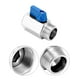 thumbnail image 5 of Válvula de bola QWORK Mini 304 de acero inoxidable 3/4 NPT, paquete de 4, 5 of 8