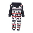 thumbnail image 3 of Pyjama une-Pièce à Capuche Parent-Enfant à Fermeture Éclair avec Imprimé Assorti pour la Famille de Noël, 3 of 6