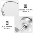 thumbnail image 4 of HINTRMENT 1Set Espresso Shot Mirror For Espresso Adjustable Mirror 6 5x6 5x4 In Silver Metal Glass, 4 of 8