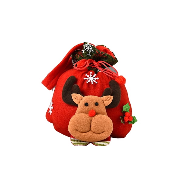 Bearachild Bolsa de regalos de navidad Cordón Chocolates Tarjeta de caramelo Presente Bolsa Comedor Tienda Café Decoración para niños Adultos Kits de decoración para fiestas tipo 4