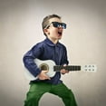 thumbnail image 2 of CUITING FOMIYES 21” Mini Acoustic Guitar for Kids  Wooden Beginner Instrument (Coffee), 2 of 5