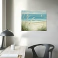 thumbnail image 4 of Shiartex Beach Sea Canvas Wall Art: Seaside Coastal Reed Painting Blue Ocean Nautical Picture Modern Minimalist Seascape Grass Path Artwork Decor for Living Room Bedroom 16x12in, 4 of 6