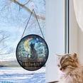 thumbnail image 5 of Boho Black Cat and Crescent Moon Suncatchers for Windows, Ornament Window Hangings,Hand-Painted Glass Panel Perfect for Home Decorr, 2025, Holiday 2025, Holiday Decoration,, 5 of 6