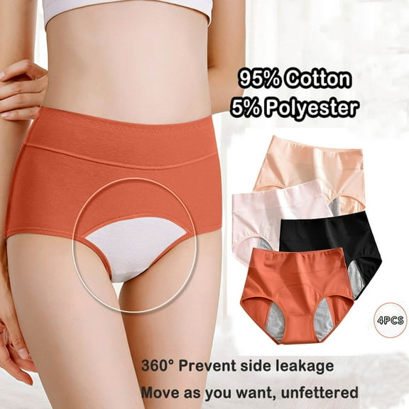 Kmdttou Period Underwear for Women Sexy Lace High Cut Panties Comfort Bikini Panty Stretch Underpants Breathable Ladies Briefs (Regular & Plus Size) Multicolor-L