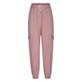 thumbnail image 6 of Lindreshi Cargo Pants Women Clearance Womens Jogging Pants Casual Sweatpants with Pocket Elastic Waist Lounge Pants for Workout Running, 6 of 8