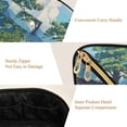 thumbnail image 5 of FORMRS Makeup Bag Travel Cosmetic Organizer for Women Fold Flat Zipper Pouch with Handle, Blue Mountain, 5 of 8