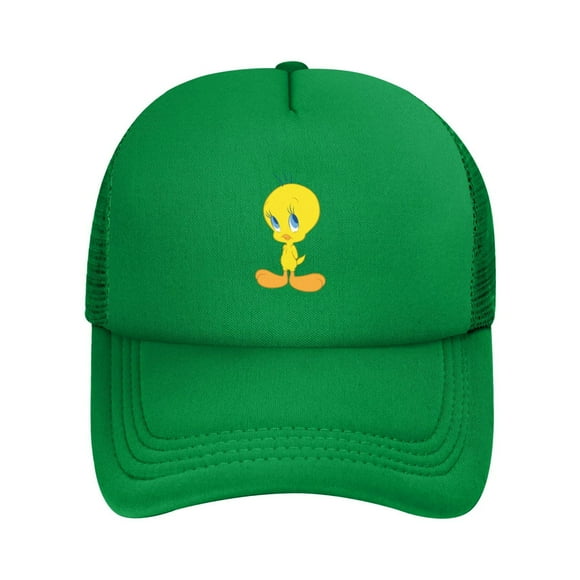 Tweety Bird Adult Mesh Baseball Cap Men Women Fashion Classic Adjustable Plain Hat Green