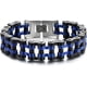 thumbnail image 1 of Cadena de bicicleta resistente y pesada, cadena de bicicleta de motocicleta, pulsera para hombre, pulsera de acero, Color plateado pulido espejo, 1 of 5