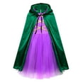 thumbnail image 4 of SUEE Girls Sarah Winifred Mary Sanderson Costume with Cape Halloween Witch Dress, Size 3-12T, 4 of 6