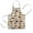 Beige Realistic Dinosaurs, variant on Beige Origami Dinosaurs Pattern Kids Aprons for Girls and Boys,Adjustable Neck Strap Toddler Aprons for Kids Cooking Baking