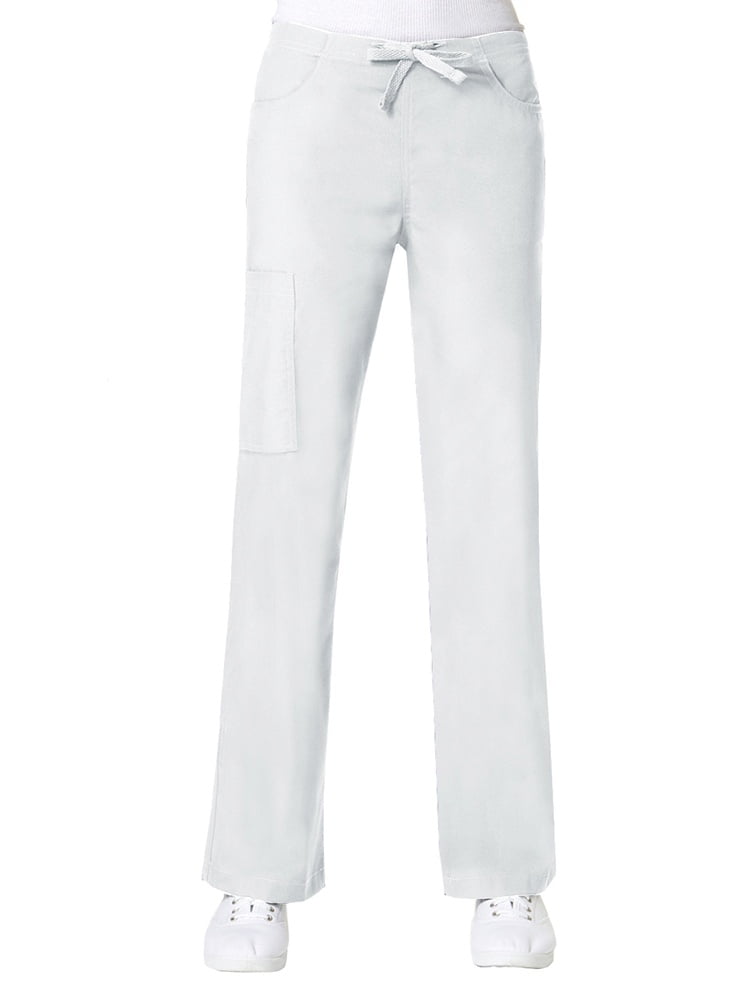 maevn women's core utility cargo pants(white, small tall)