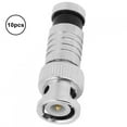 thumbnail image 4 of BNC Connector,10pcs BNC Compression Male BNC Male Connector BNC Adapter Time-Tested Durability, 4 of 9