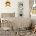 thumbnail image 3 of VHC Brands Sawyer Mill Ticking Stripe King Quilt Set, Charcoal Gray, 3 of 4