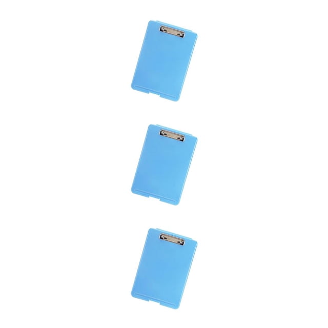 Jumpingount Caja de archivos de plástico A4 Organizador portátil de carpetas de documentos para bloc de notas Rojo Azul B Type1