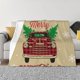 thumbnail image 1 of Fotbe Christmas Vintage Red Truck Manta de Franela con Estampado, Manta Ultrasuave para Cama, Sofá, Auto, Hipoalergénica y Antibolitas-50"x40", 1 of 6
