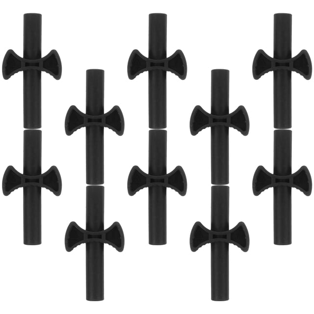 HEALEEP 12Pcs Replacement Trampoline Surround Pad Black ABS for Trampoline Use Accessories