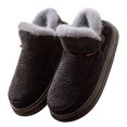 thumbnail image 2 of HNMKIU Slippers for Men Winter Warm Closed Soft Modern Comfortable Memory Foam High Top Heel Cover Lined Indoor Outdoor Winter Slippers Black,8.5, 2 of 9
