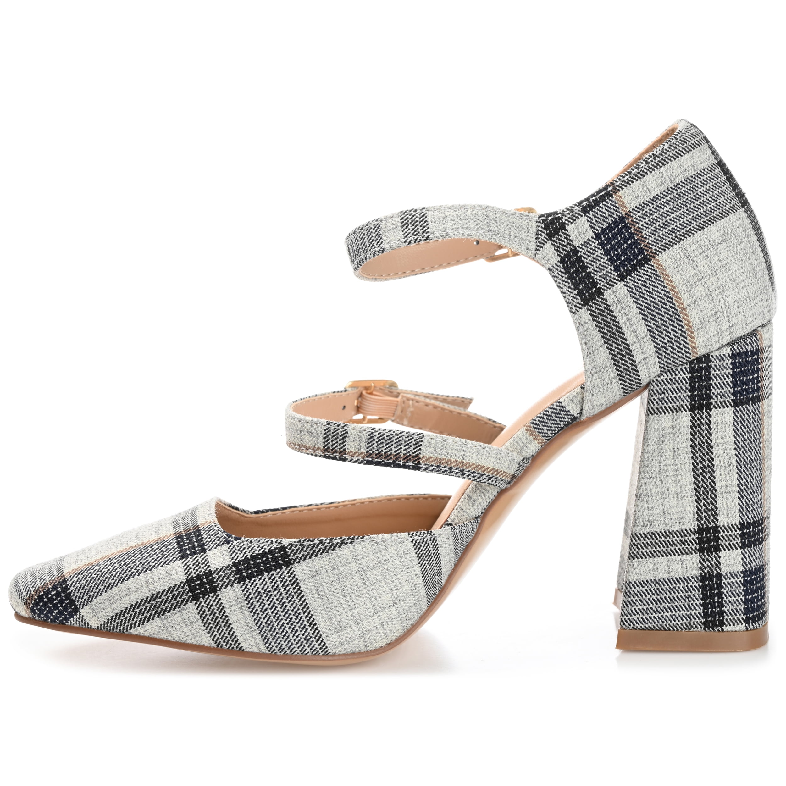 Journee Womens Isadorah Mary Jane Mid Block Heel Square Toe Pumps, Widths Available