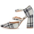 thumbnail image 3 of Journee Womens Isadorah Mary Jane Mid Block Heel Square Toe Pumps, Widths Available, 3 of 10