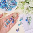thumbnail image 3 of Angel Wings Charm Angel Pendant Beads Alloy Butterfly Bead Plastic Pearl with Platinum Iron Flat Head Pins for DIY Jewelry Making Necklace Crafts Blue, 3 of 9