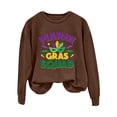 thumbnail image 4 of Baberdicy Women Mardi Gras Long Sleeve Pullover Tops Sweatshirt Casual Shirts, 4 of 4