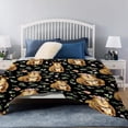 thumbnail image 4 of Yibo Cow Floral Blanket Flannel Soft and Comfortable Anti-static Bed Sofa Blanket, 4 of 7