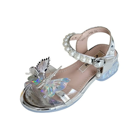 

Girls Sandals Girls Shoes Wedding Party Open Toe Butterfly Sandals Toddler To Big Kids First Walker Footwear