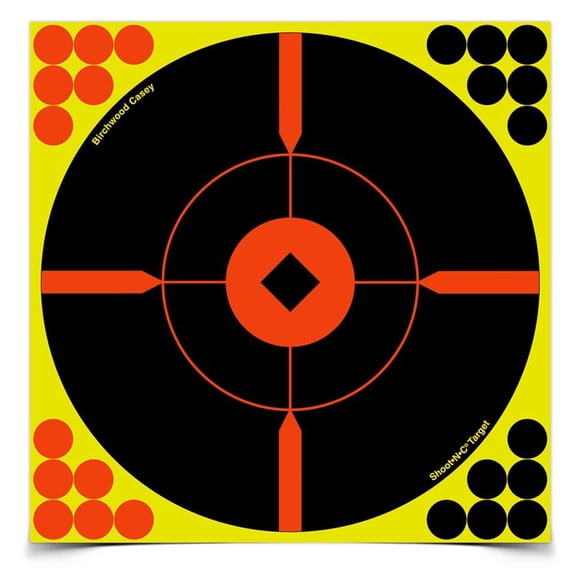 Birchwood Casey Shoot-N-C X-Bull's-Eye Reactive Targets, 8", 50 Targets