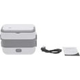 thumbnail image 7 of 2-Tier Electric Lunch Box, 200W Self Heating Rice Bowl 360° Steam Circulation Portable Electric Lunch Box 1.81 Qt Mini Pot Lunch Warmer for Offices, Homes 10.35 x 5.04 x 8.58 Inches, 7 of 7