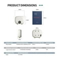 thumbnail image 7 of Tankless Electric Water Heater Under Sink Instant Hot Water Oversink Instantaneous Water Heater, Tankless Electric Water Heater ,Compact Design, 7 of 7