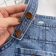 thumbnail image 3 of Infant Overalls with Pockets for Kids Wide Leg Loose Soft Fashionable Cute Baby Overalls for Outdoor Activity Blue 80cm/31.5in, 3 of 6