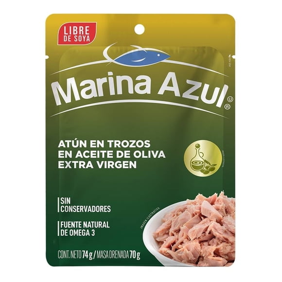 Atún Marina Azul en trozos en aceite de oliva extra virgen 74 g