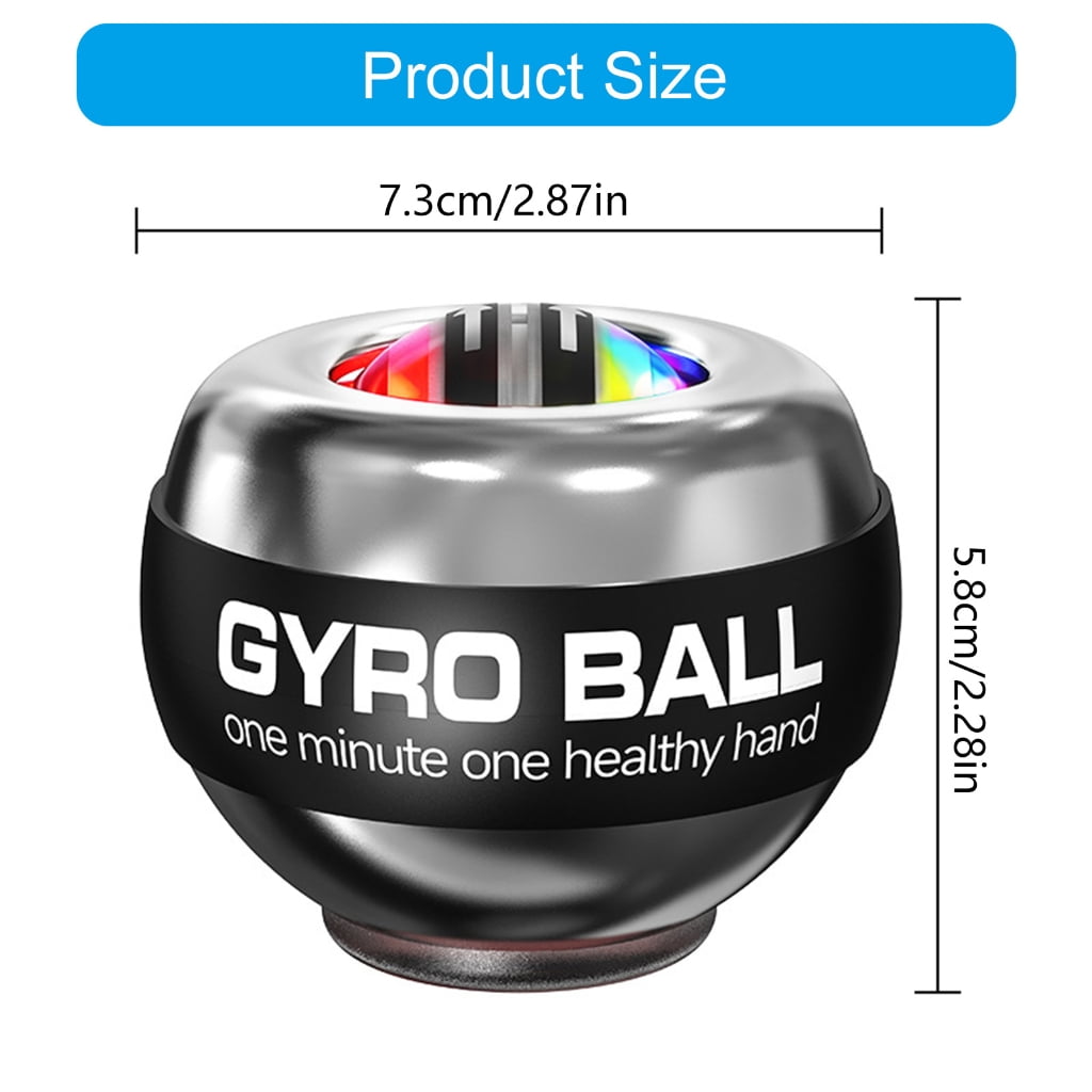 MOMOJIA Hand Wrist Forearm Trainer Forearm Gyro Ball Wrist Exerciser Gyro Ball Strengthener for Wrist & Forearm Training
